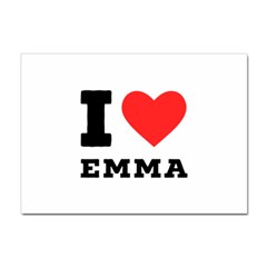 I Love Emma Sticker A4 (10 Pack) by ilovewhateva