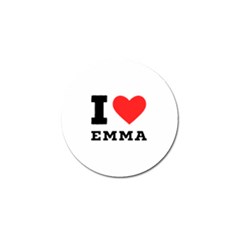 I Love Emma Golf Ball Marker (4 Pack) by ilovewhateva