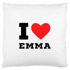 I Love Emma Standard Premium Plush Fleece Cushion Case (two Sides) by ilovewhateva