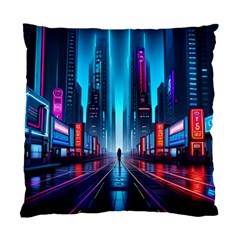 City People Cyberpunk Standard Cushion Case (one Side) by Jancukart