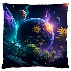 Fantasy People Mysticism Composing Standard Premium Plush Fleece Cushion Case (one Side)