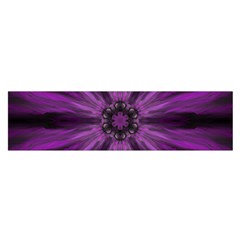 Pattern Purple Symmetry Dark Oblong Satin Scarf (16  X 60 ) by Jancukart