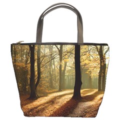 Autumn Nature Woodland Woods Trees Bucket Bag by Jancukart
