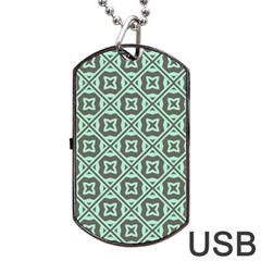 Pattern 11 Dog Tag Usb Flash (two Sides) by GardenOfOphir