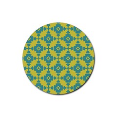 Pattern 4 Rubber Coaster (round) by GardenOfOphir