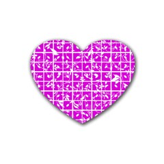 Pattern 8 Rubber Coaster (heart)