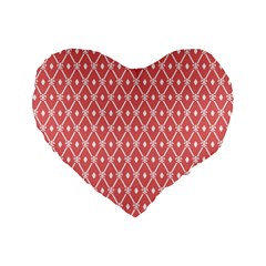 Pattern 13 Standard 16  Premium Heart Shape Cushions by GardenOfOphir