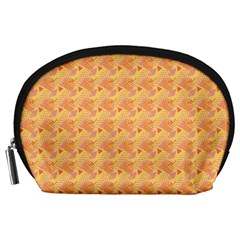 Peach Leafs Accessory Pouch (large) by Sparkle