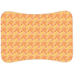 Peach Leafs Velour Seat Head Rest Cushion by Sparkle