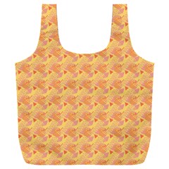 Peach Leafs Full Print Recycle Bag (xxxl) by Sparkle