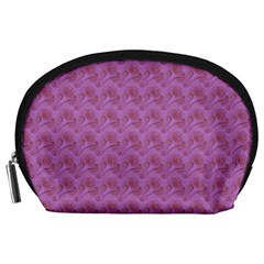 Violet Flowers Accessory Pouch (Large)