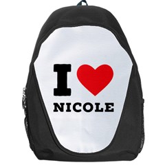 I Love Nicole Backpack Bag by ilovewhateva