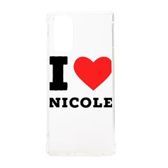 I Love Nicole Samsung Galaxy Note 20 Tpu Uv Case by ilovewhateva