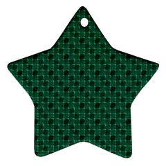 Green Pattern Ornament (star) by Sparkle