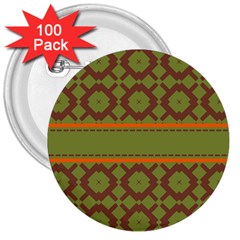 Pattern 29 3  Buttons (100 Pack)  by GardenOfOphir