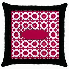 Pattern 30 Throw Pillow Case (black) by GardenOfOphir