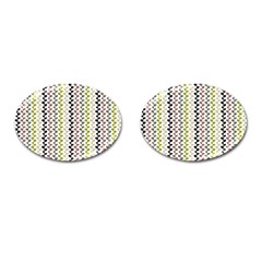 Pattern 51 Cufflinks (oval) by GardenOfOphir