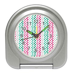 Pattern 52 Travel Alarm Clock by GardenOfOphir