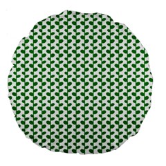 Pattern 58 Large 18  Premium Flano Round Cushions by GardenOfOphir