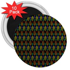 Pattern 61 3  Magnets (10 Pack)  by GardenOfOphir