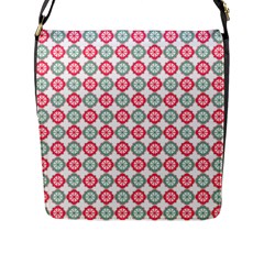 Elegant Pattern Flap Closure Messenger Bag (l) by GardenOfOphir