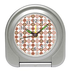 Trendy Pattern Travel Alarm Clock by GardenOfOphir