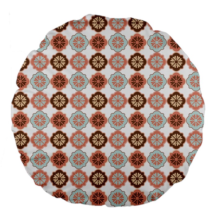 Trendy Pattern Large 18  Premium Flano Round Cushions