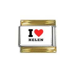 I Love Helen Gold Trim Italian Charm (9mm) by ilovewhateva