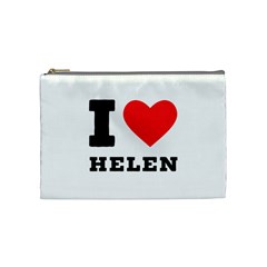 I Love Helen Cosmetic Bag (medium) by ilovewhateva
