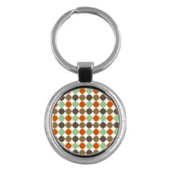 Stylish Pattern Key Chain (Round)