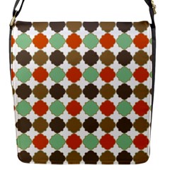 Stylish Pattern Flap Closure Messenger Bag (S)