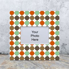 Stylish Pattern White Box Photo Frame 4  x 6 