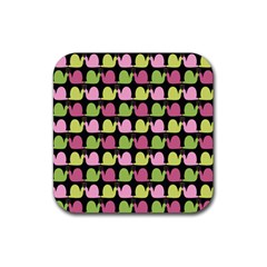 Slugs Ii Rubber Coaster (square) by GardenOfOphir