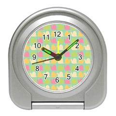 Slugs Pattern Travel Alarm Clock by GardenOfOphir