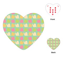 Slugs Pattern Playing Cards Single Design (heart) by GardenOfOphir