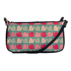 Colorful Slugs Shoulder Clutch Bag