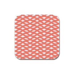 Lattice Iv Rubber Square Coaster (4 pack)