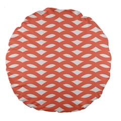 Lattice Iv Large 18  Premium Round Cushions