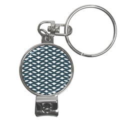 Lattice Pattern Nail Clippers Key Chain