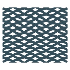 Lattice Pattern One Side Premium Plush Fleece Blanket (small)