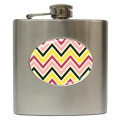 Chevron I Hip Flask (6 Oz) by GardenOfOphir