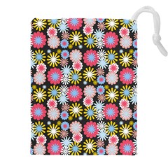 Pretty Flowers Drawstring Pouch (4xl) by GardenOfOphir