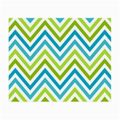 Green Chevron Small Glasses Cloth (2 Sides) by GardenOfOphir