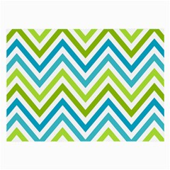 Green Chevron Large Glasses Cloth by GardenOfOphir