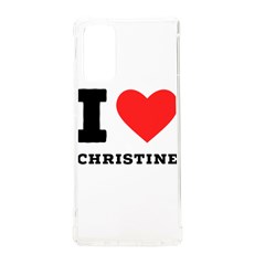 I Love Christine Samsung Galaxy Note 20 Tpu Uv Case by ilovewhateva