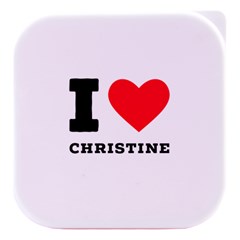 I Love Christine Stacked Food Storage Container by ilovewhateva