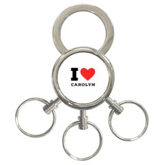 I Love Carolyn 3-ring Key Chain by ilovewhateva