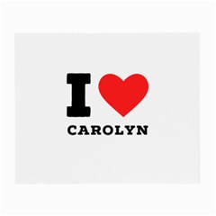 I Love Carolyn Small Glasses Cloth (2 Sides) by ilovewhateva