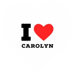 I Love Carolyn Wooden Puzzle Heart by ilovewhateva