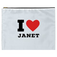 I Love Janet Cosmetic Bag (xxxl) by ilovewhateva